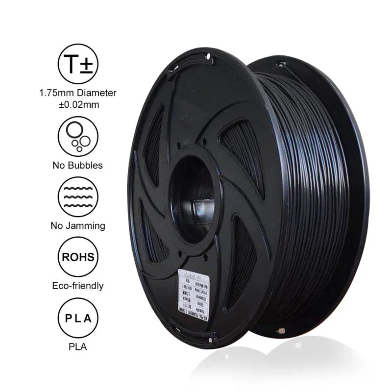 250g 1.75mm 3D Printer PLA Filament Printing Materials Black White 3D Printing Plastic Printing Material 3d Pen Accessories