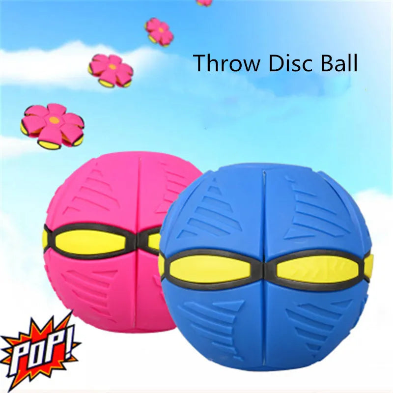 Outdoor Toy Fly Ball LED Beach Garden Game Throw Disc Ball Toy Kid Fancy Soft Novelty Toy multiple colour Flat Throw Disc Ball