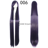 150 cm Wig Anime Cosplay 150cm Lolita Long Hair Lavender Blue Black Red Gray Wig Halloween Costume For Women Adult