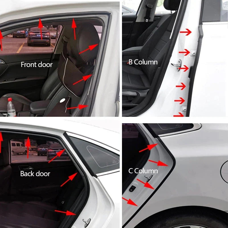 Car Door Seal Strip Trunk Edge Stickers For Renault Clio Megane Grand Scenic Espace 1 2 3 4 Cc Kangoo Koleos Captur Kadjar Modus