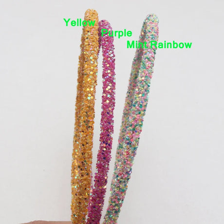 3 Piece New Girls Glitter Hair Accessories Kids Soft Hair Bands Fashion Headbands Children Party Hairbands