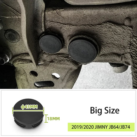 1PC 11PCS Dust Cover Car Suspension Bottom Chassis Hole Cap Protection For Suzuki Jimny JB64 JB74 2019 2020 Styling Accessories