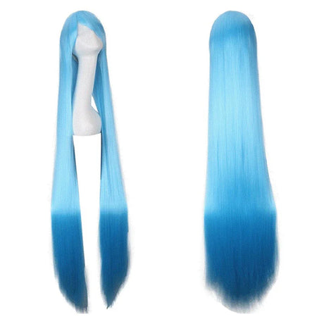 150 cm Wig Anime Cosplay 150cm Lolita Long Hair Lavender Blue Black Red Gray Wig Halloween Costume For Women Adult