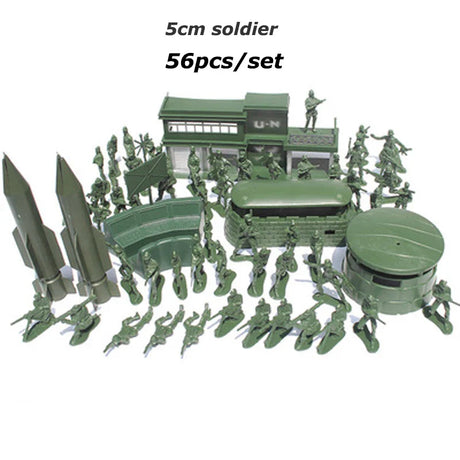 Soldiers Set building blocks Doll Action Figures Sand table model Toys Plastic Collective Model toys For kids Military Gift