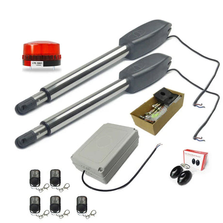 Heavy Duty PKM-C02 Automatic Electric Swing Gate Opener Operator Actuator Remote Control Swing Door Motor Drive Kit AC110V/220V