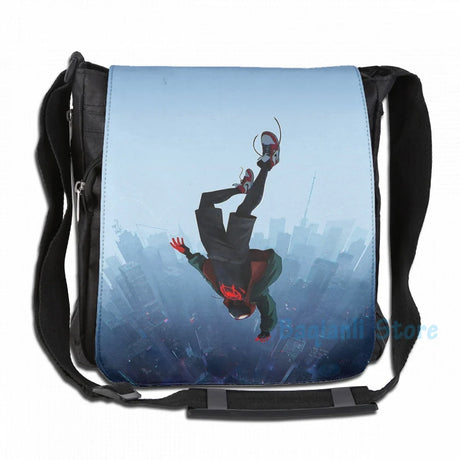 Funny Graphic print Miles Morales jump USB Charge Backpack Men School Bags Women Bag Travel Laptop bag