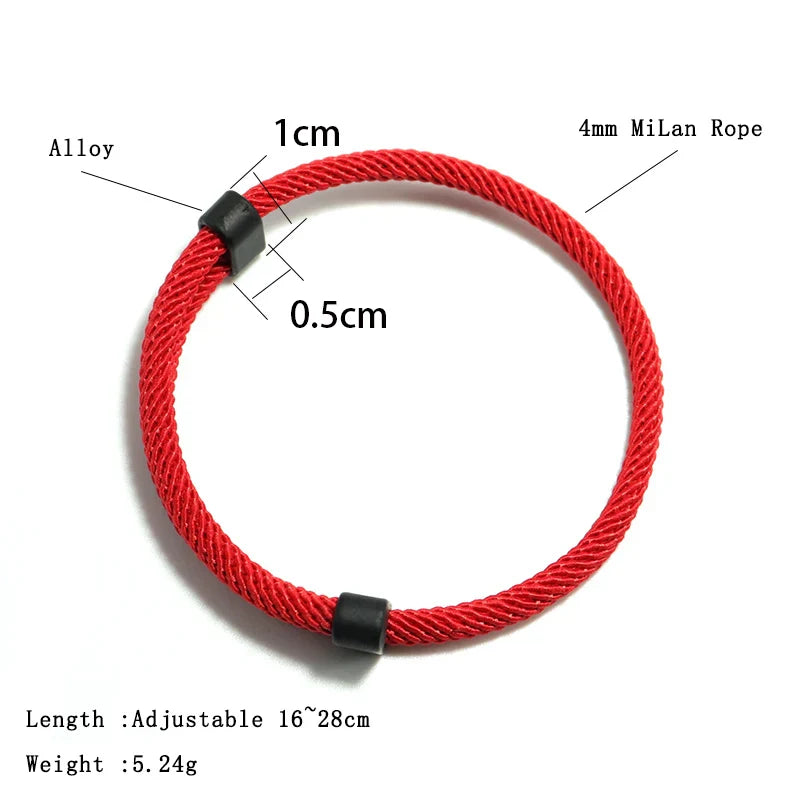 Adjustable Rope Bracelet Men Women Minimalist Friendship Braclet Lucky Red Thread Braslet Pulseras Gift For Lovers Joias