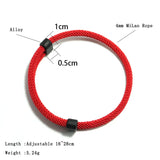 Adjustable Rope Bracelet Men Women Minimalist Friendship Braclet Lucky Red Thread Braslet Pulseras Gift For Lovers Joias