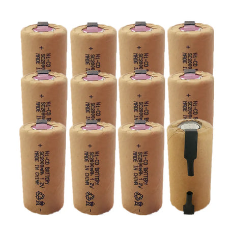 Ni-CD SC batteries 2000mAh high power Sub C 10C 1.2V rechargeable battery for power tools electric drill screwdriver