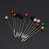 12Pcs/Set Women Brooch Pins Crystal Hijab Scarf Pearl Safety Pin Sweater Shawl Clips