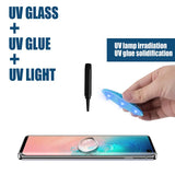 Full UV Glue Tempered Glass For Samsung Galaxy S9 S8 S10 S20 Plus Note 8 Screen Protector For Galaxy S21 S22 S23 S24 Ultra Film