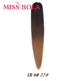 MISS ROLA Synthetic Kanekalon Hair Jumbo Braids 24 Inches100g Yaki Straight Hair Extension Pre Stretched Blonde Pink Wholesale