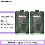 Baofeng BL-5 Battery for Walkie Talkie, Two Way Radio Accessories, Original, Optional, 1800 mAh, 3800mAh, UV-5R, UV5RE, UV5RA