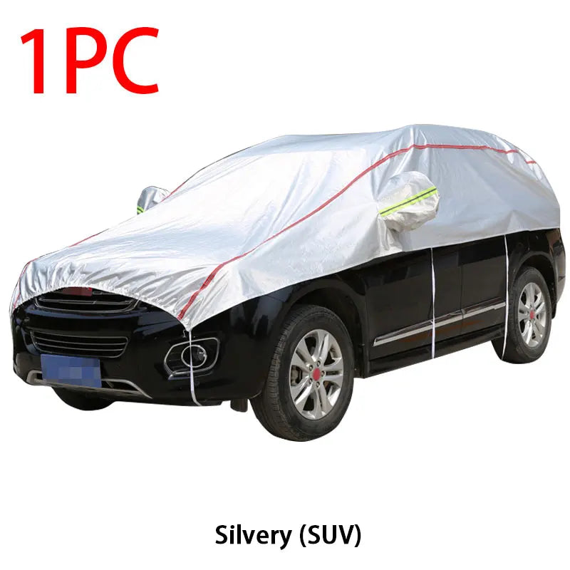 Universal Half Car Cover Waterproof Outdoor Cover Oxford Sun Rain Uv Protection Dustproof Snowproof Car Body Cover for SUV Sedan