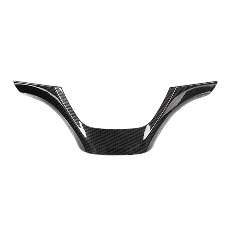 Car Carbon Fiber Interior Steering Wheel Decorative Frame Panel Cover Trim For BMW 3 Series F30 F32 F34 2013-2019 Accessories