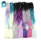 Luxury ForBraiding 3pcs bulk buy Henlon 24inch 60cm Folded Two Three Tone Color Ombre Braiding Synthetic Jumbo Braids