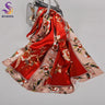 [BYSIFA] New Luxury Pure Silk Scarf Shawl Women Spring Autumn Long Scarves Ladies Brand 100% Silk Neck Scarf Foulard 175*52cm