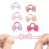 80PCS Baby Girls Hair Ties 2Inch Grosgrain Ribbon Mini Hair Bows Elastic Rubber Hair Bands Ponytail Holders Accessories for Gilr