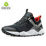 RAX  New Men's Suede Leather Waterproof Cushioning Hiking Shoes Breathable Outdoor Trekking Backpacking Travel Shoes For Men