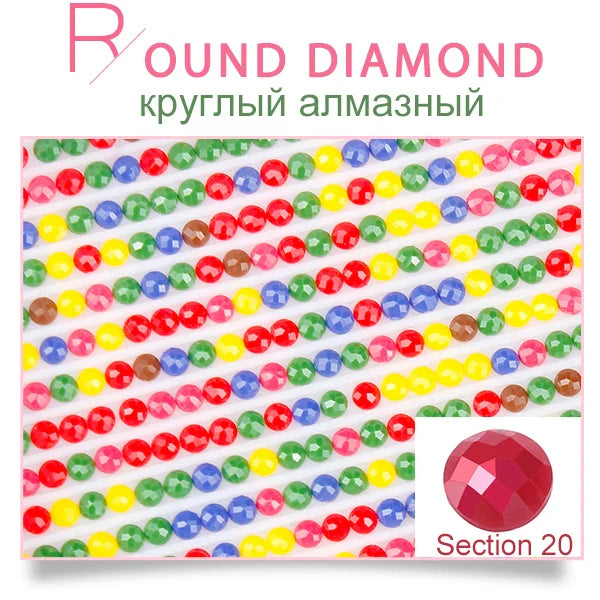 Huacan Photo Custom Diamond Embroidery Full Round Crystal Diamond Painting Cross Stitch Diamond Mosaic Kits Birthday Gift