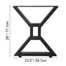 VEVOR 2PCS Table Legs Metal Simple DIY Table Feet Legs Bracket Furniture Hardware Accessories For Home Office Desk Table Parts