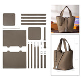 Handbag Making Kit DIY Leather Bucket Bag Bottom Shaper Leather Crafts Gray