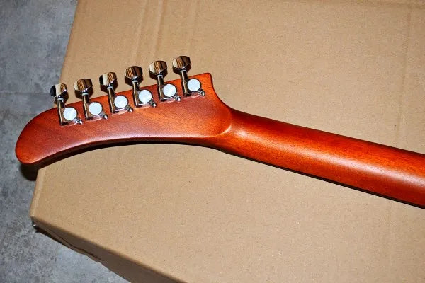 Factory customized goose shaped 6 electric guitar hollow body, lightweight guitar, support customization