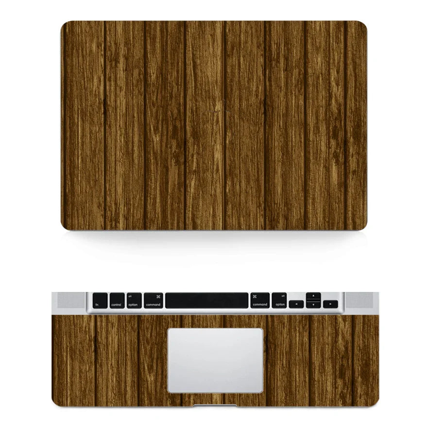 Wood Texture Vinyl Sticker Decal Skin Cover Case For Laptop Apple Macbook Pro Air 16" A2485 A2337 11" 13" 15 " / Unibody Laptop