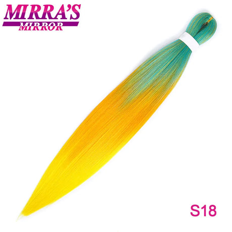 Braiding Hair Extensions Synthetic Hair for Braids Ombre Pre Stretched Jumbo Braids Hair Hot Water Setting Braid Mirra's Mirror