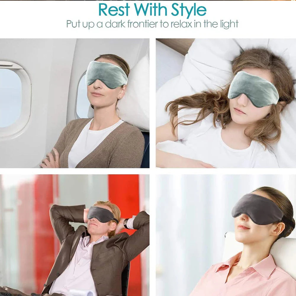 Sleeping Eye Mask Heatable & Freezable Weighted Eye Blindfold,Eye Pillow to Relief Stress,Migraine,Face Eye Care Tool Eye Patch