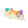 Wooden Rainbow Block Wood Stacking Toys Grimms Rainbow Building Blocks Balls Montessori Eductaional Toy Kids Rainbow Stacker