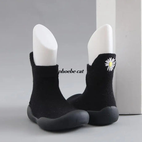 Black Cute Shoes Baby Walker Baby Boy Slippers Children Casual Shoes Toddler Boy Anti-slip Baby Sneakers Toddler Girl Shoes