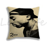 Rapper 2Pac Tupac Printing Pillows Covers Cool Pillow Case Baby Cushion Cover Case On The Pillow Pillowcase For Children 45x45