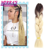 Braiding Hair 24 Inches Jumbo Braid Synthetic Hair Extensions for Braids 100G/Pack Women DIY Hair Yellow Pink Orange Grey Blonde