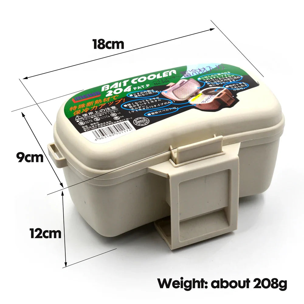 MNFT 1Pcs Plastic Fishing Box Fishing Live Baits Case Bait Lure Tackle Storage Container