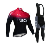 2021 New Men's Long Sleeve Cycling Suit Set Breathable Mountain Bike Wear