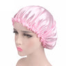 New Women Satin Night Sleep Cap Hair Bonnet Hat Silky Head Cover Elastic Band Nightcap Bath Spa bonnet de nuit dropshipping