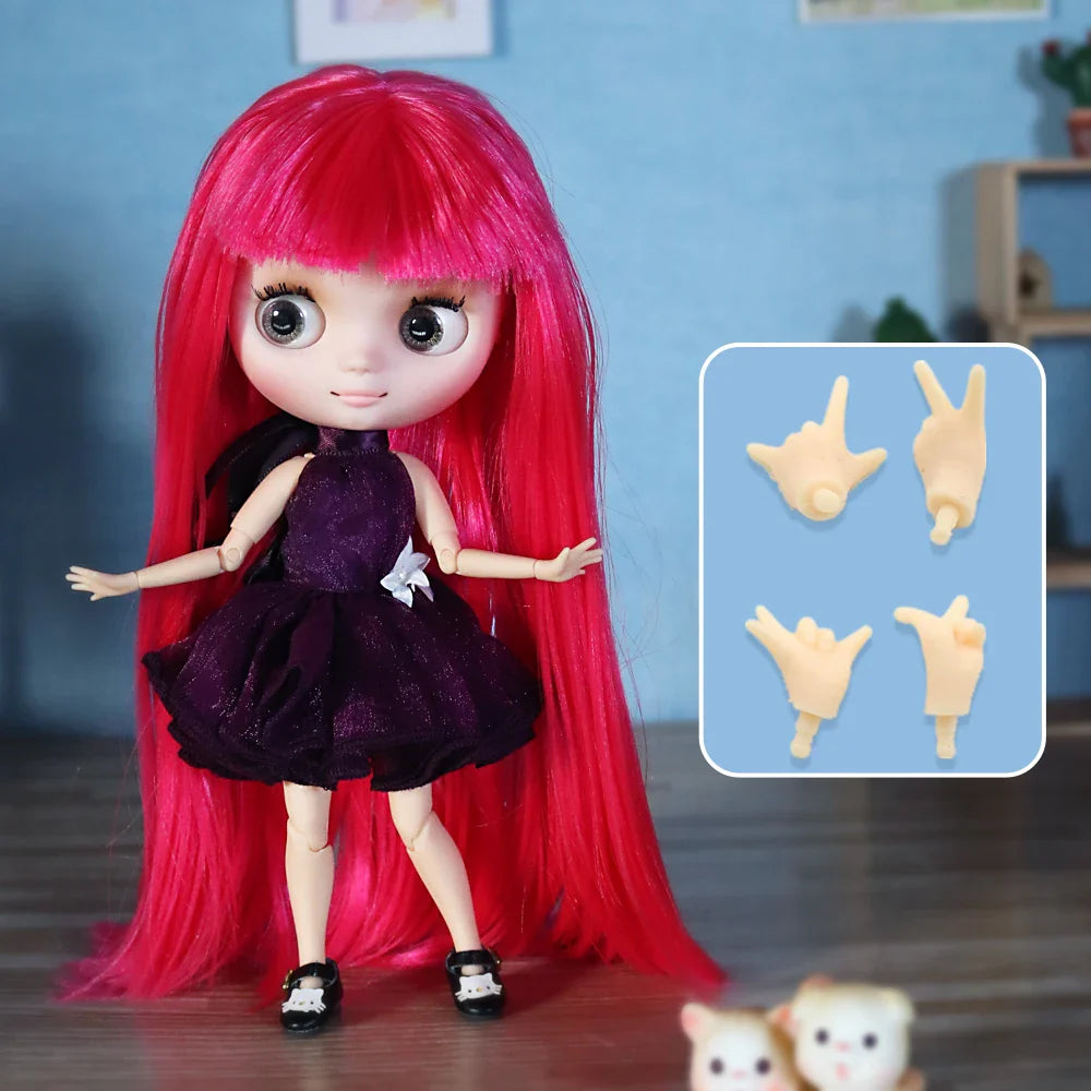 ICY DBS Blyth Middie Doll Joint Body 20CM Customized Doll Nude doll or Full Set Includes Clothes & Shoes DIY Toy Gift for Girls