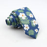 New Floral Tie For Men Skinny Casual Cotton Necktie For Wedding Casual Mens Neckties Classic Suits Flower Print Neck Ties Cravat