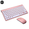 2.4G Wireless Keyboard and Mouse Mini Multimedia Keyboard Mouse Combo Set for Notebook Laptop Mac Desktop PC with USB Receiver