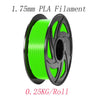 3D Printer Parts & Accessories 0.25kg/Roll Diameter 1.75mm PLA Filament with White Black Red Blue Yellow Pink Green Orange Gary