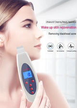 Ultrasonic Face Skin Scrubber Cleanser Face Cleansing Acne Removal Pore Peeling Tone Lift ultrasonic Clean Facial Massager