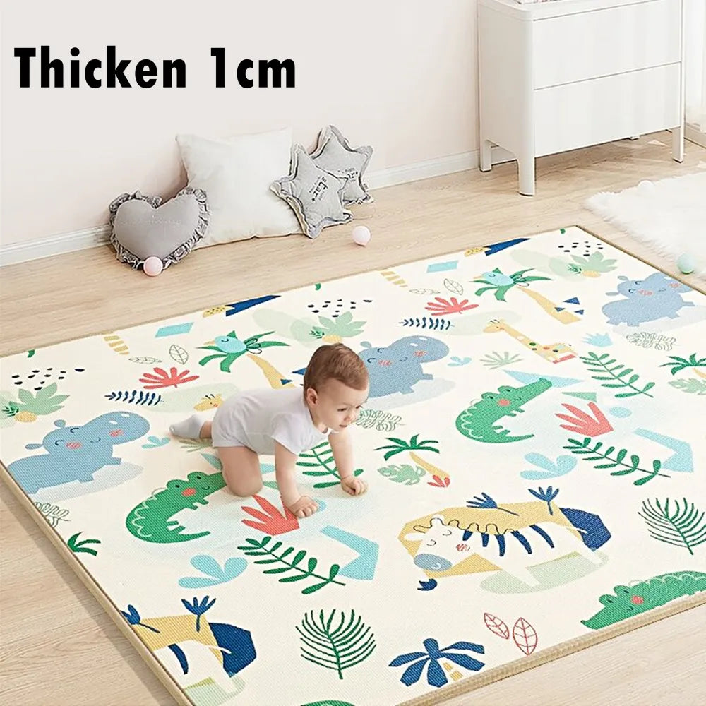 Baby Play Mat Waterproof XPE Soft Floor Playmat Foldable Crawling Carpet Kid Game Activity Rug Folding Blanket Educational Toys