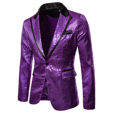 Shiny Gold Shiny Shiny Decorated Blazer Jacket for Men Night Club Graduation Men Suit Blazer Homme Costume Stage Wear for Singer