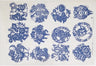 Pottery ceramics clay Transfer paper glaze underglaze flower paper Jingdezhen blue and white porcelain decal paper 54x37cm