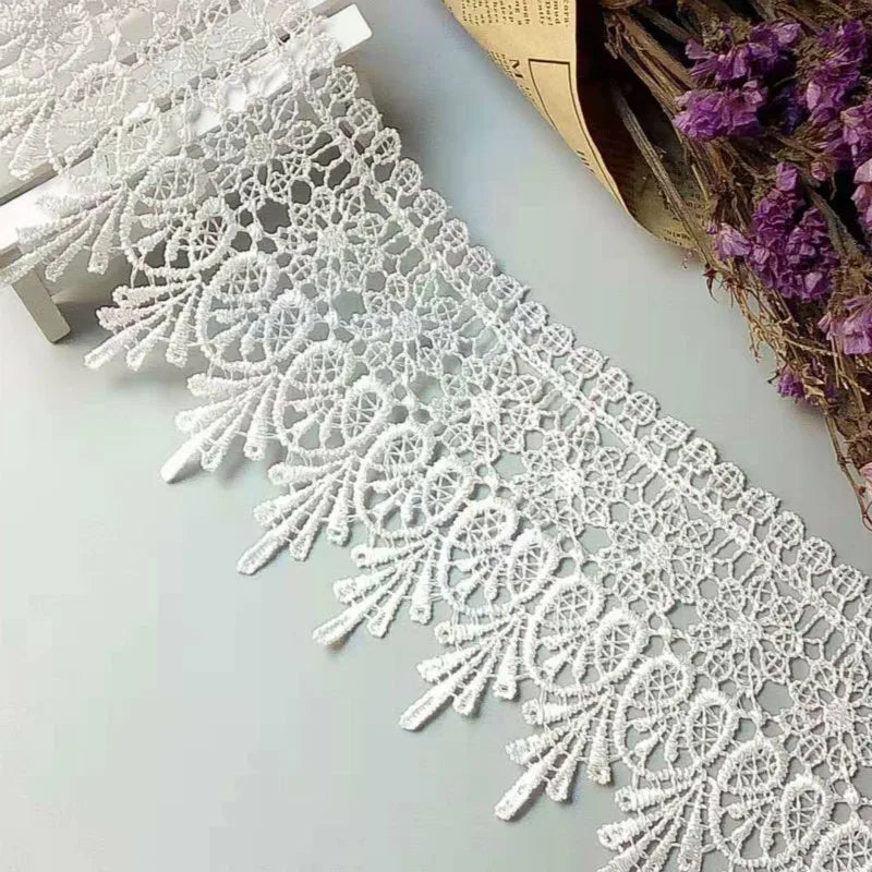 3 yards 10cm Lace Trim Lace Applique 7 Colors Polyester for Clothes Home Textiles Apparel Sewing Strip Trimmings Lace Fabric New