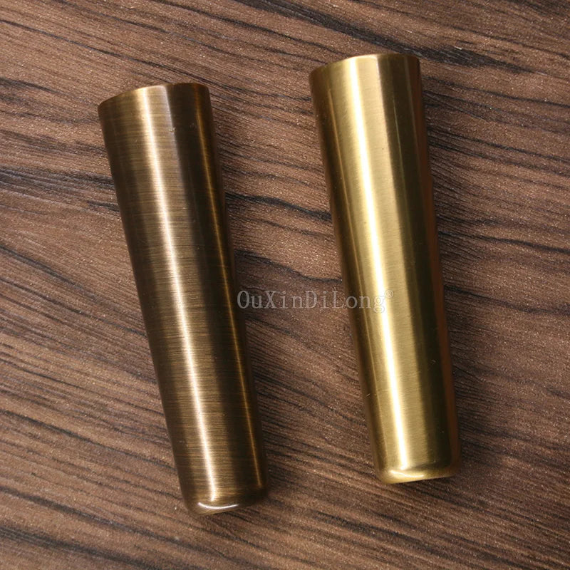 24PCS Copper Covers Chair Cups Cabinet Covers Sofa Brass Tip Cap Furniture Tube Leg Protector Metal Leg Base Height 95mm