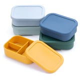 Baby Gift Feeding Solid Food Silicone Dinner Plate Container Storage Container For Cereals Microwave Heating Lunch Box With Lid