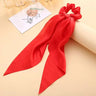 1PC New Women Scrunchie Ribbon Elastic Hair Bands Bow Scarf Solid Head Band for Girls Ladies Hair Ropes Ties Hair Accessories