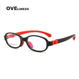 Kids Round Glasses Myopia Optical Eyeglasses Glasses Frame boy girl Prescription Silicone Flexible Children’s Glasses eyewear